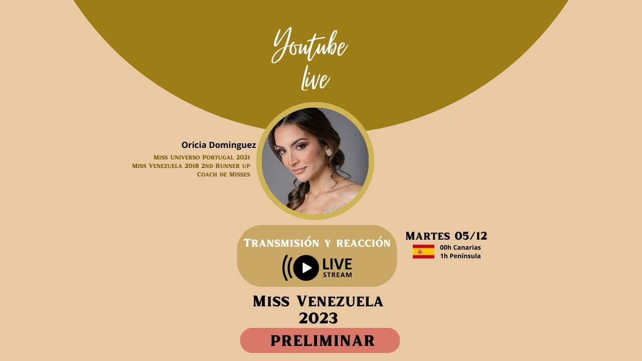 🔴EN VIVO | Preliminar Miss Venezuela 2023