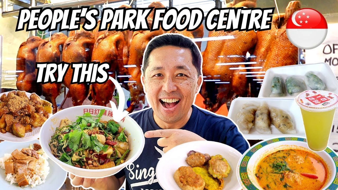 Best Eats at People's Park Food Centre Singapore! 🇸🇬 Singapore Chinatown Street Food Tour!