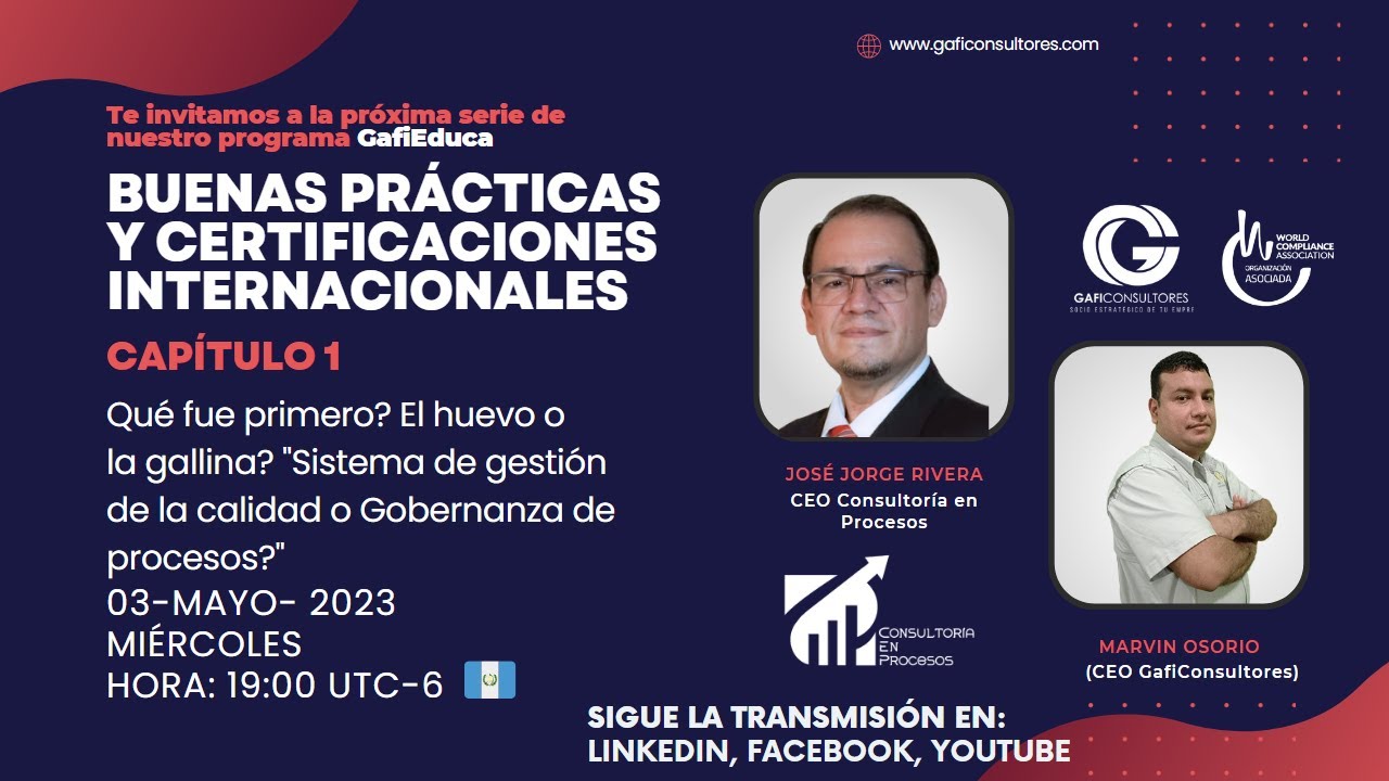 Sistema de Gestión de la Calidad o Gobernanza de Procesos