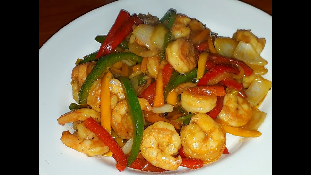 Camarones Salteados con Vegetales