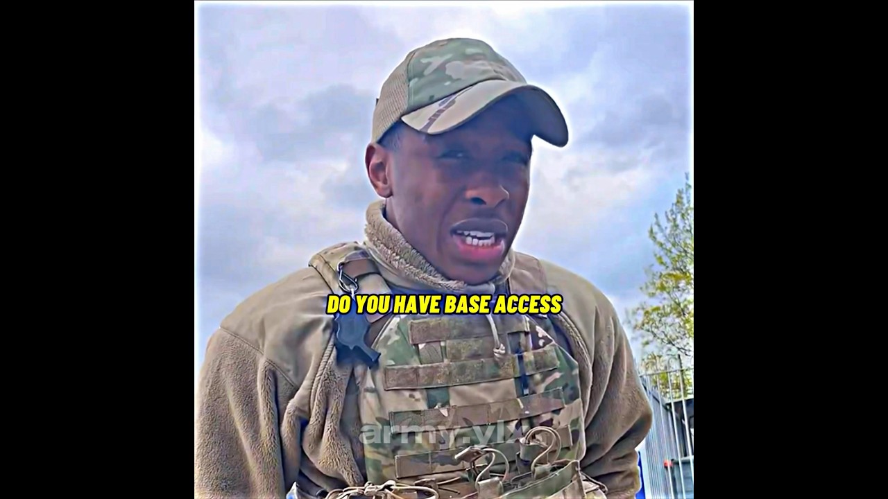 Civilians Try To Get On A Military Base🇺🇸 #army #military #soldier #specialforces #usarmy #police
