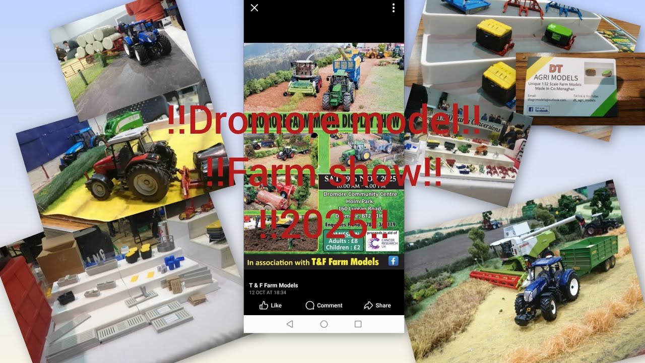 !!Dromore model farm show 2025!! What did I buy?? #ford #modelfarming #modelfarmshow   #silage #390.