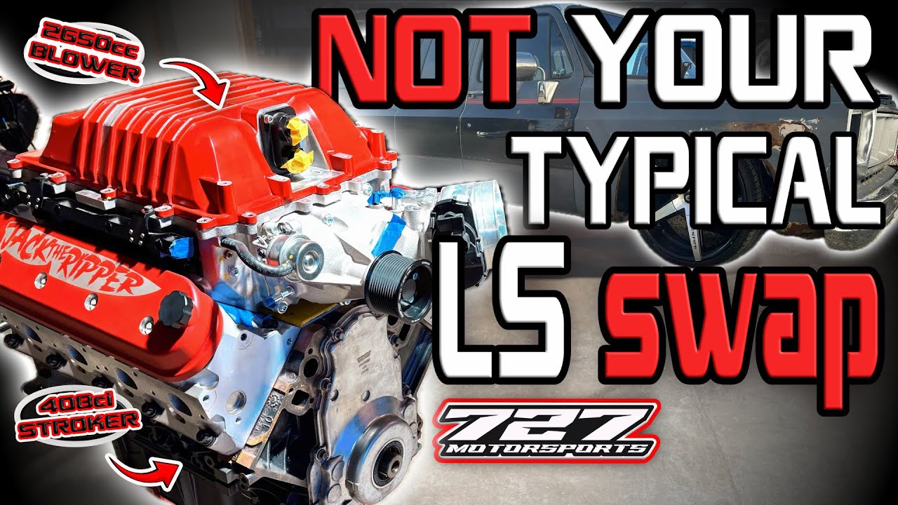 LS SWAP Begins on Eddy’s Bagged ‘87 Suburban | 408 Stroker + 2650 Supercharger Madness! (Part 1)