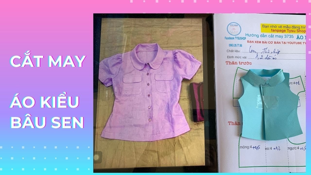 Cách cắt áo kiểu | May vá đơn giản | Dạy Cắt May | Cắt May Áo Kiểu Đẹp