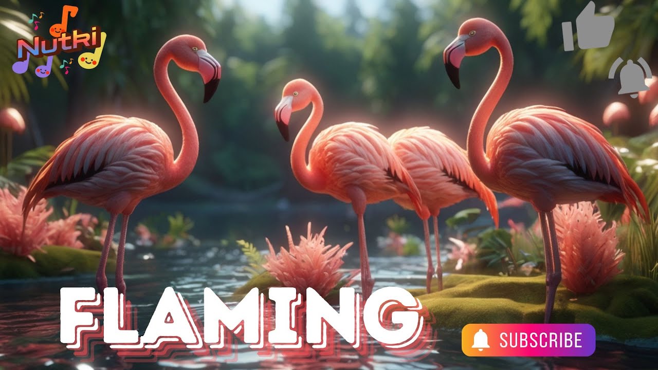 🌸🦩 Flaming - Zabawna Piosenka dla Dzieci! 🎵