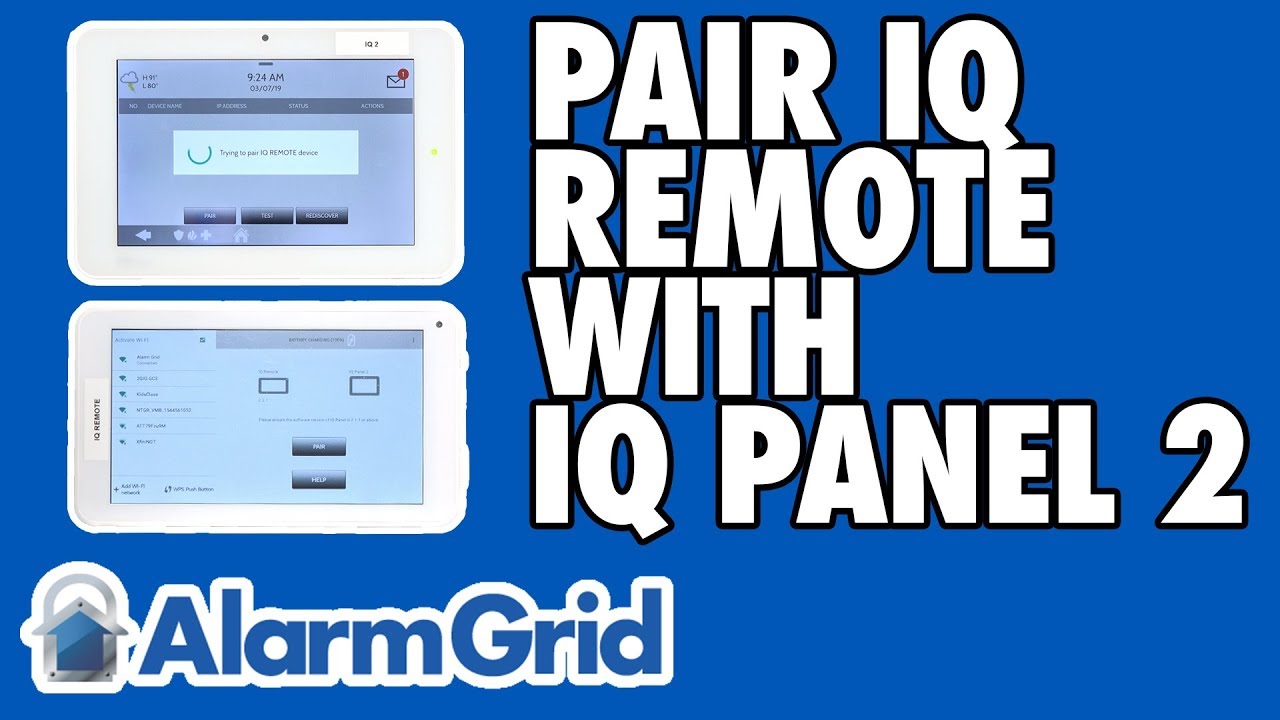Сопряжение пульта Qolsys IQ Remote с панелью Qolsys IQ Panel 2