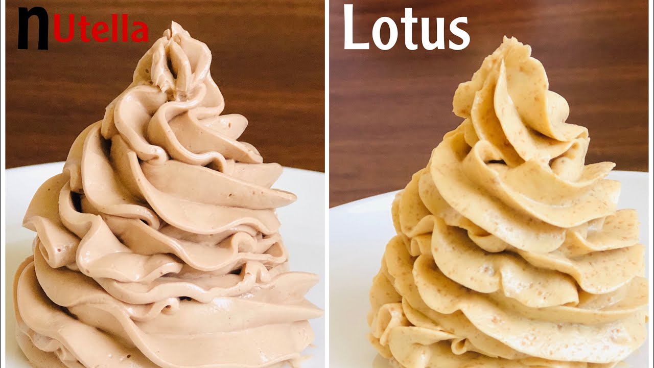 الكريمة الروسية الرائعه بنكهة اللوتس والنوتيلا لحشو وتغليف وتزيين الكيك ...طعم لايقاوم 😋😋