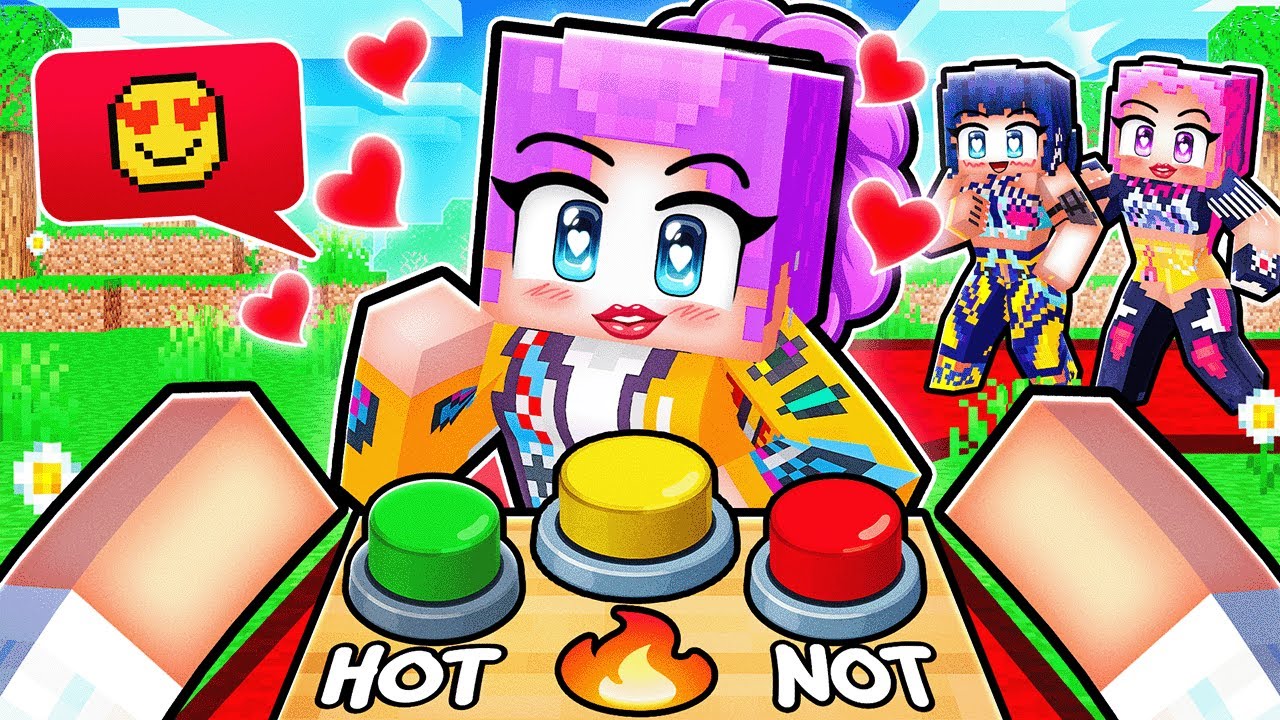 Omz Plays HOT OR NOT as SAJA BOYS and HUNTRIX in Minecraft!
