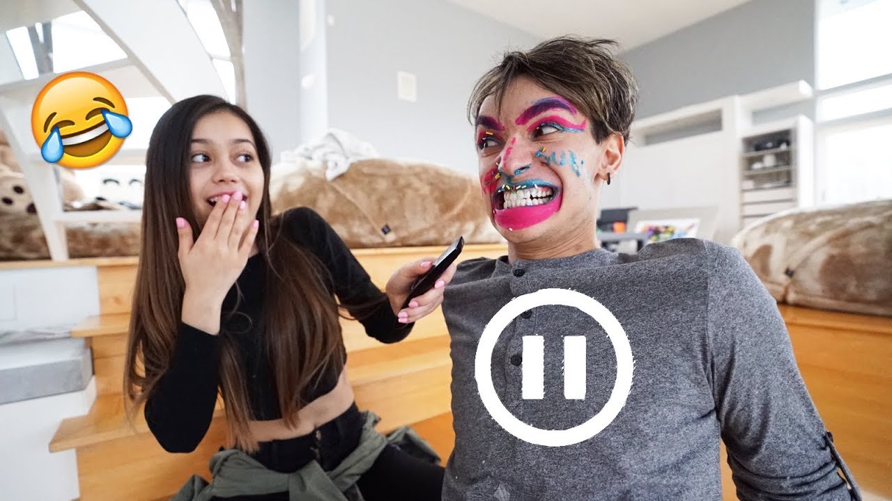 PAUSE CHALLENGE With BOYFRIEND! (crazy)