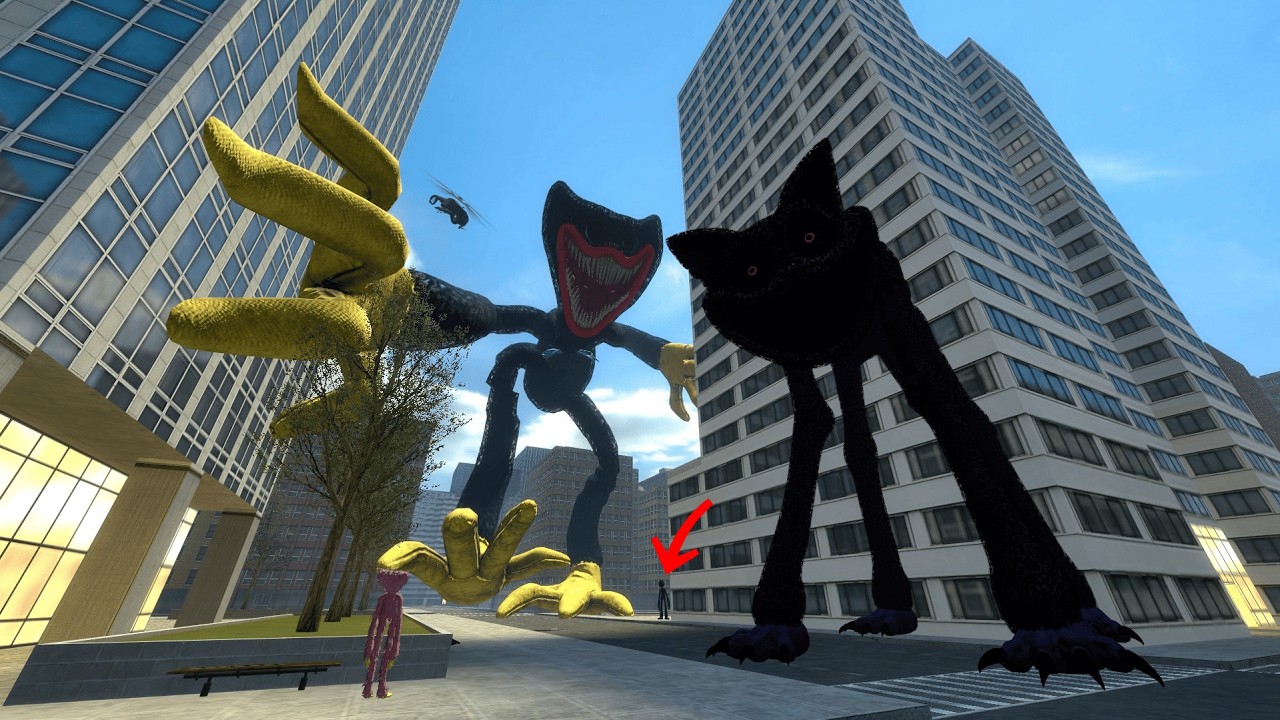 HE FOUND ME... NIGHTMARE GIANT HUGGY WUGGY FROM POPPY PLAYTIME APPEARS FROM NOWHERE | Garry's Mod