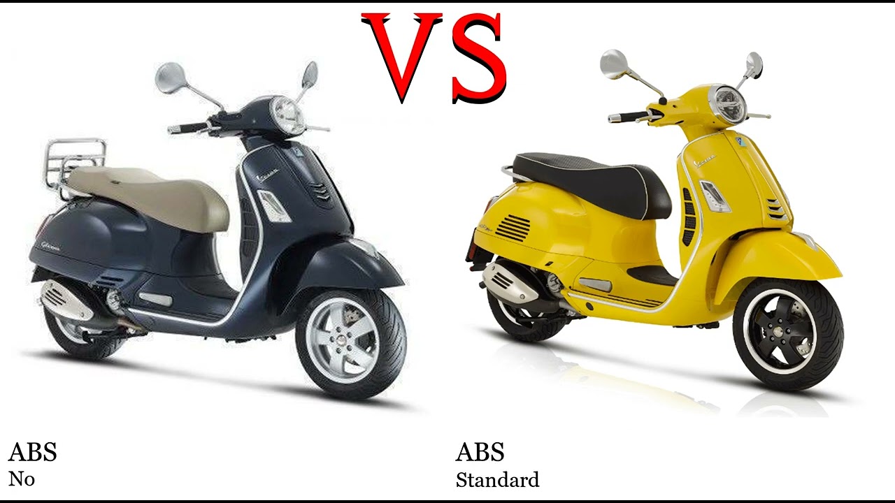 Vespa GTS 250 vs Vespa GTS 300 Test specification comparison
