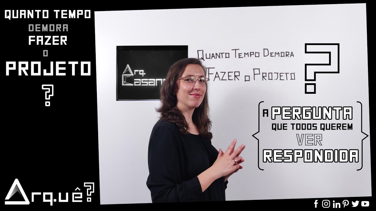 Quanto TEMPO demora fazer o PROJETO?Uma pergunta muito frequente e de dif&iacute;cil resposta!A resposta &eacute;:
