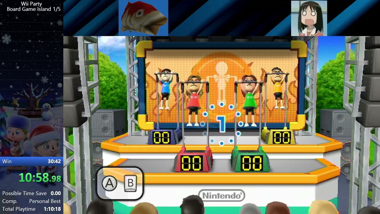 Wii Party Board Game Island in 28:58