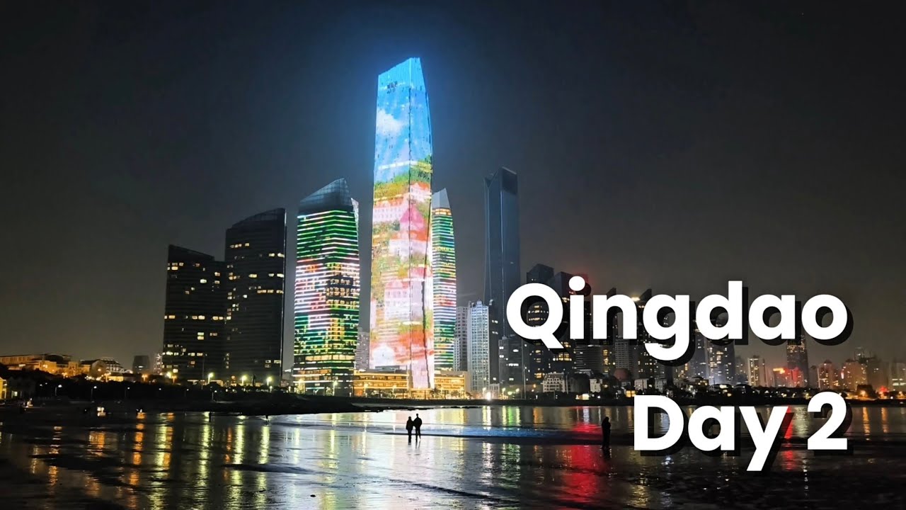 Qingdao (Day 2) Christmas market, sunset at the beach, lovely vibes of the city - China 2025