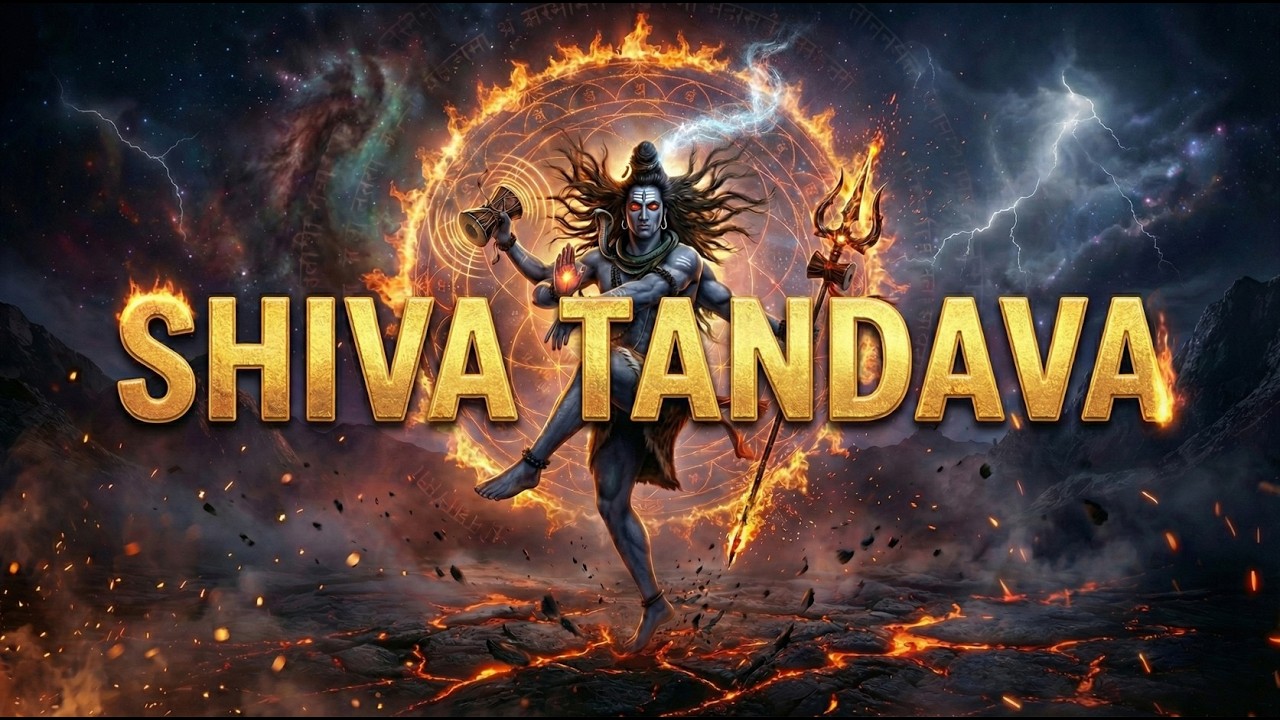 Shiva Tandava Stotram | Sanskrit Chant | Ravana’s Shiva Stuti | Om Namah Shivaya | Cosmic Dance .