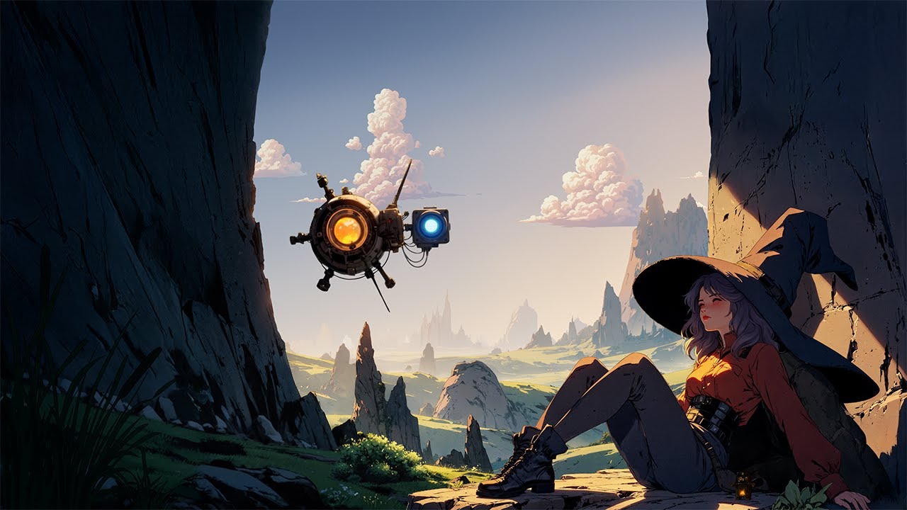 Solarpunk Wizard Morning - Relaxing Lofi Jazz & Nature Sounds for Study [Wizardcore]