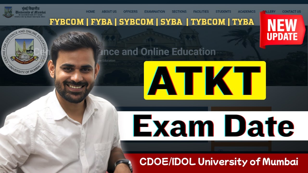 ATKT Exam Dates 2025 | FYBCOM, FYBA, SYBCOM, SYBA | CDOE IDOL Mumbai University