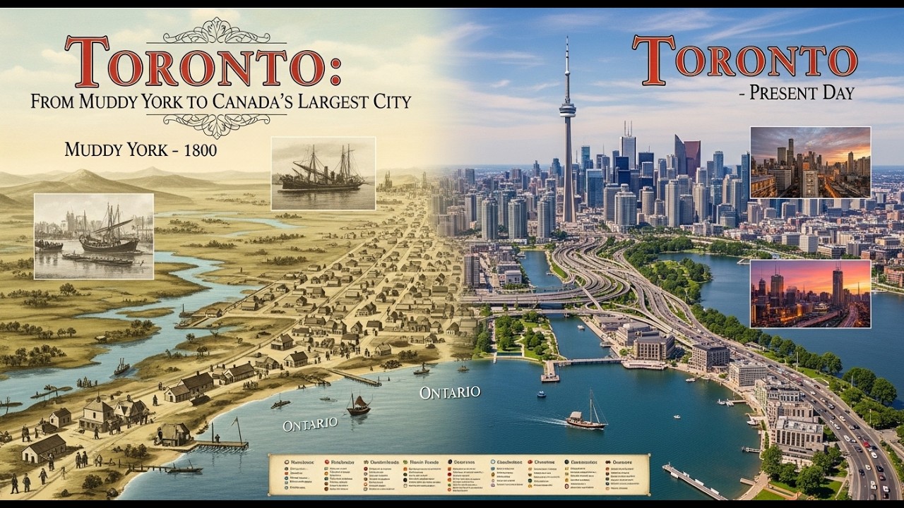 How Toronto Went From Muddy York to Canada’s Largest City│life│Vibrant city│Muddy York│CN Tower│Love