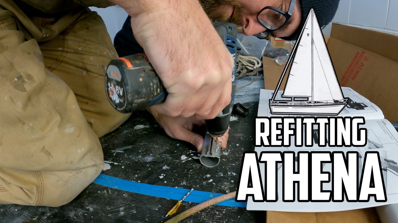 Sail Life - Unstepping the mast, Harken MKIV furling system & new cables - DIY sailboat project  ⛵
