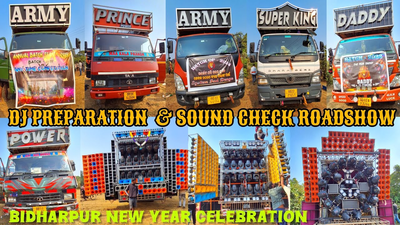 BIDHARPUR DHENKANAL NEW YEAR CELEBRATION 2025 DJ PRINCE POWER. DJ ARMY. DJ POWER. DJ SUPER KING