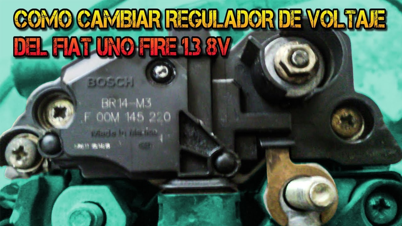 COMO CAMBIAR REGULADOR DE VOLTAJE DEL FIAT UNO FIRE 1 3 8V