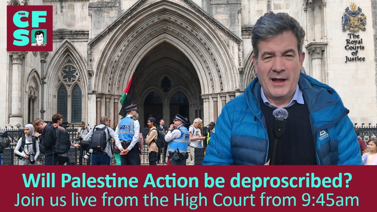LIVE from outside the RCJ: Will Palestine Action be deproscribed?