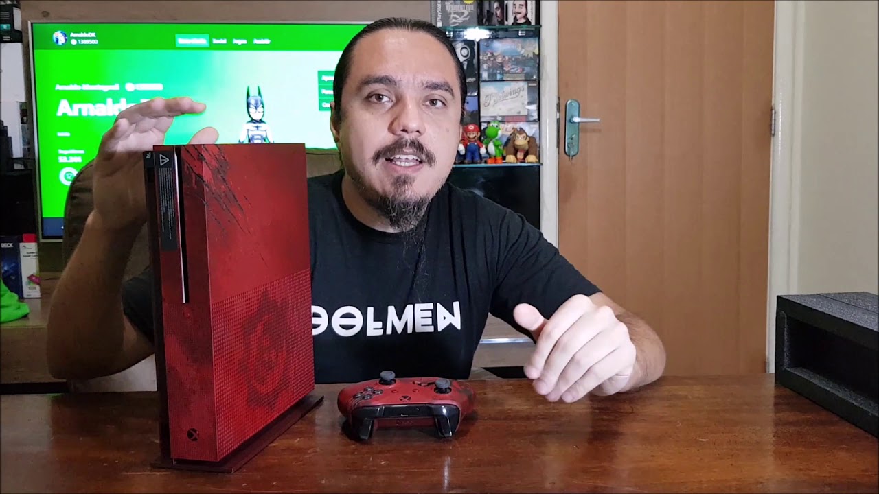 Unboxing Remaster do Xbox One S Edição Gears of War 4 + Configurações Básicas!!!