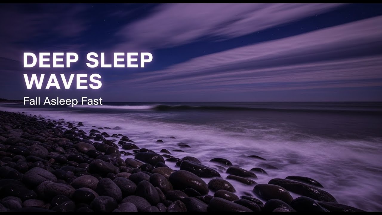 Deep Sleep Ocean Waves 🌙 Night Sounds for Anxiety Relief & Calm Mind (NO ADS)