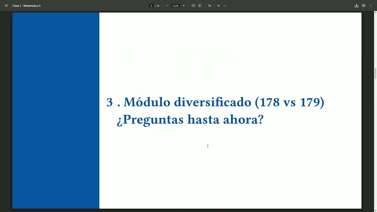 Matemática 2 - Clase 1 (Introducción a límites)