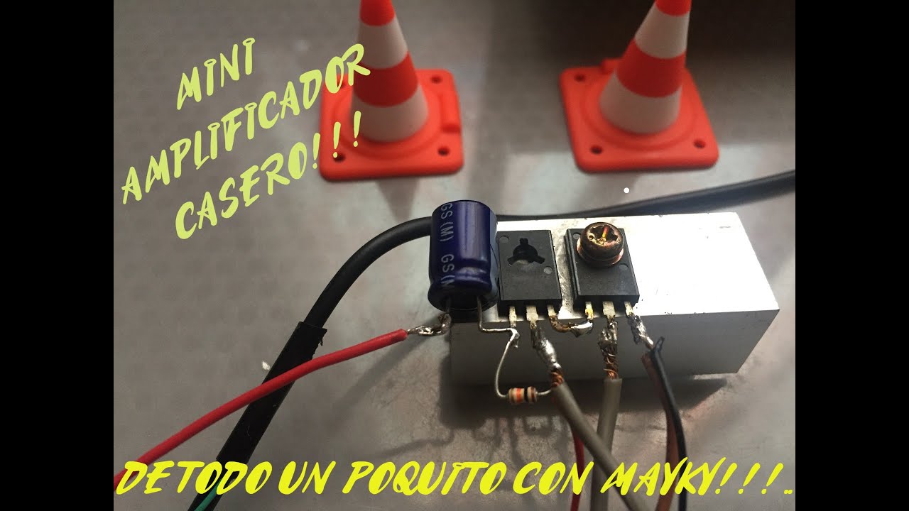 COMO HACER UN MINI AMPLI CASERO CON 2 TRANSISTORES 13003 NPN!!!!