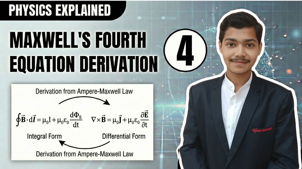 Maxwell 4th Equation Derivation in Easy steps | Engineering Physics 
