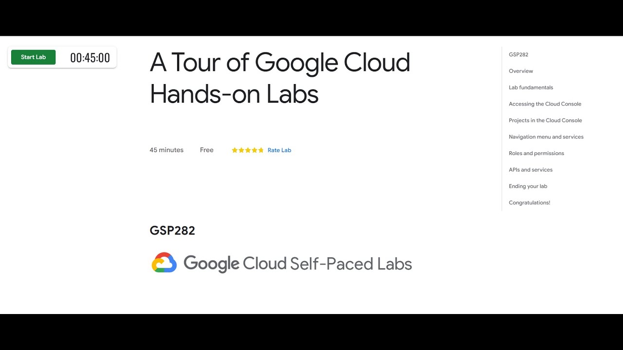 A Tour of Google Cloud Hands-on Labs | GoogleCloudReady Facilitator Program | Qwik lab 2022