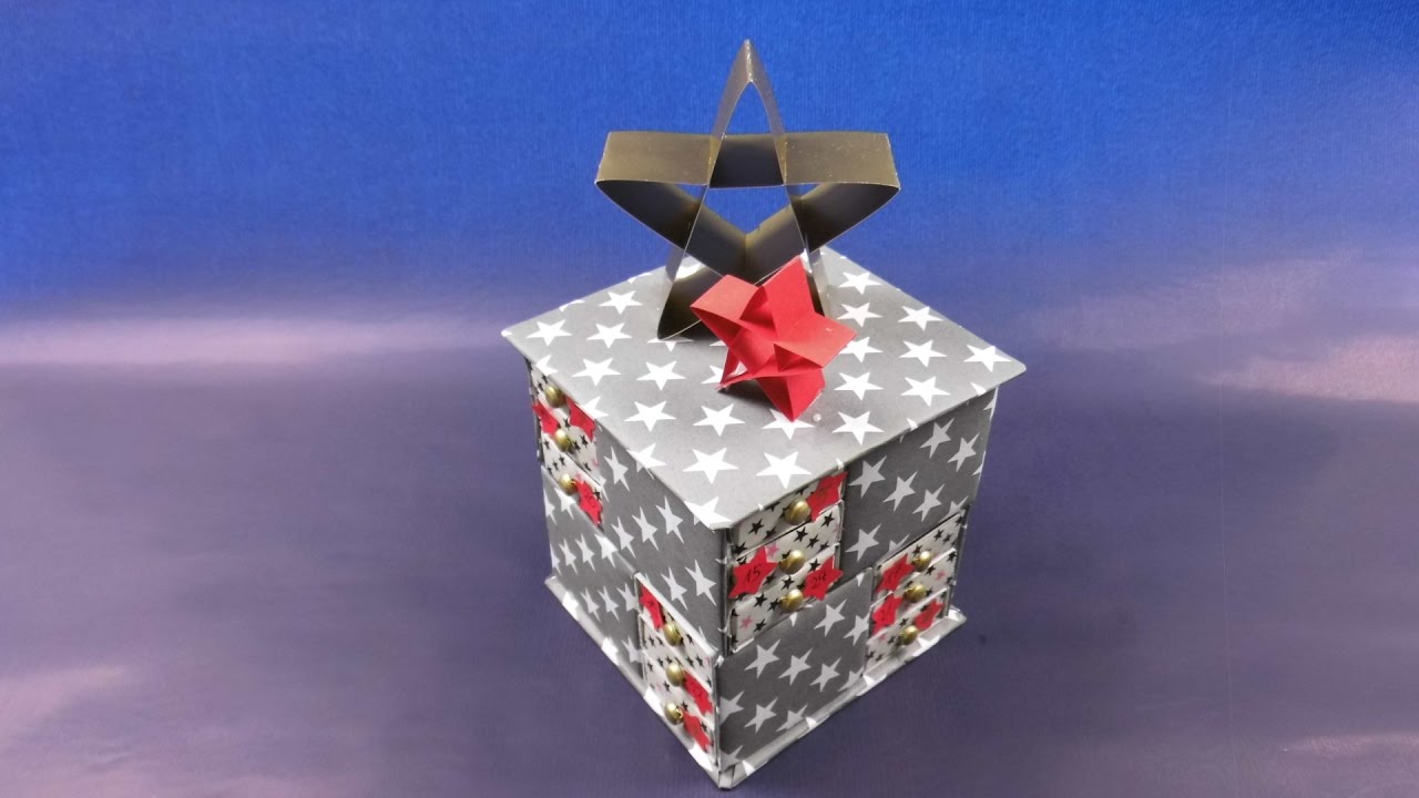 Adventskalender aus Streichholzschachteln selber machen ❁ Deko Ideen mit Flora-Shop