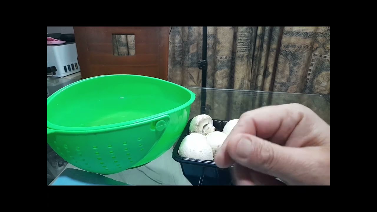 Limpieza de champiñones 