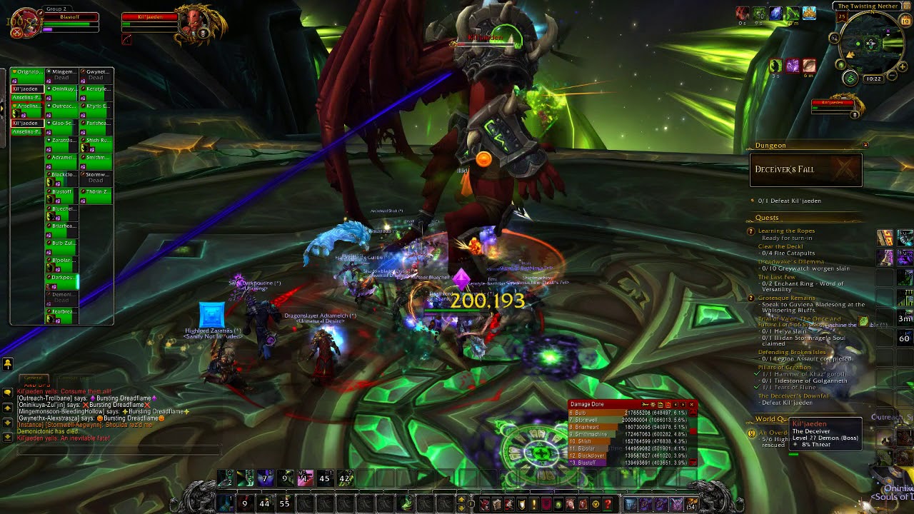 World of Warcraft Kil'jaeden fight + ending cinematic [CC Dub]
