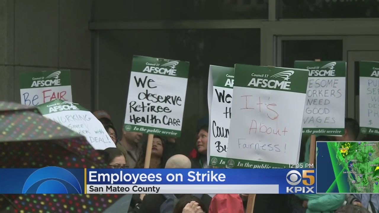 San Mateo County Workers Start Two-Day Strike