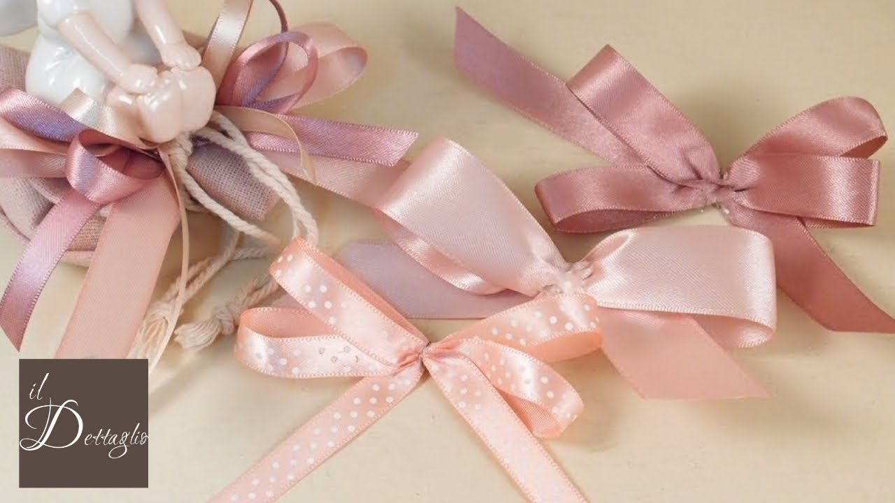 Tutorial fiocchi per bomboniere con nastro in raso | Il Dettaglio