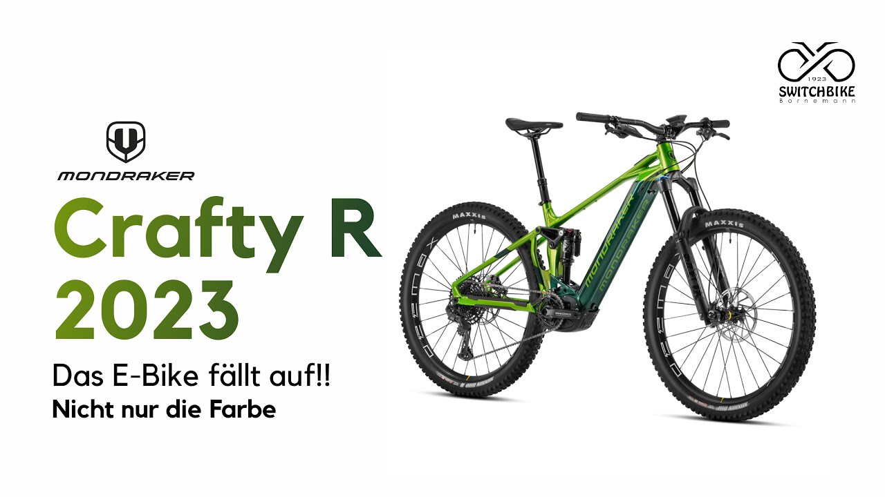 Das Bike fällt auf!! Nicht nur die Farbe! Mondraker Crafty R Grün 2023 | Switchbike Bornemann