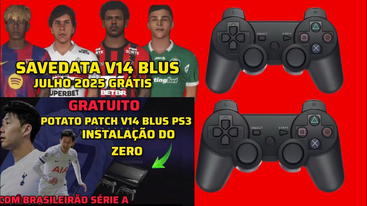 SAVEDATA POTATO PATCH V14 BLUS JULHO + INSTALAÇÃO DO PATCH DO ZERO SIMPLES E PRÁTICO