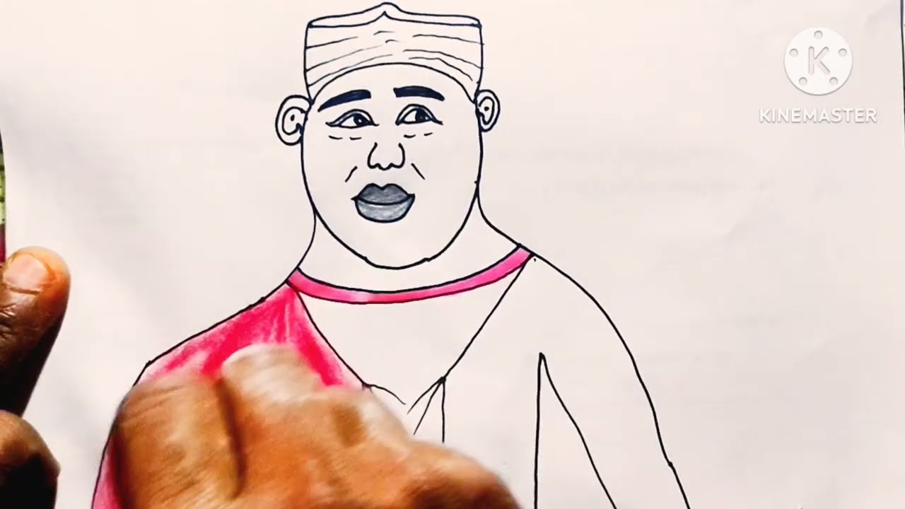 মানুষেৰ ছবি আকা শিখুন সহজ পদ্ধতিতে।। How to drow easy beautiful coloring step by step Man face DROW 