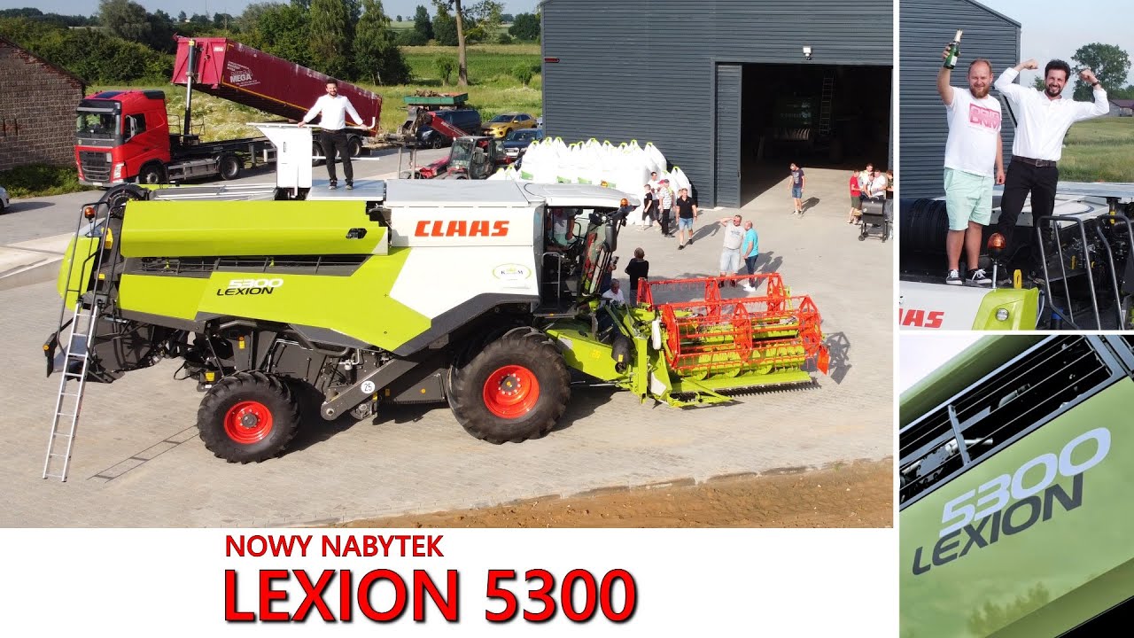 LEXION 5300 NA FULL + SKŁADANY HEDER - Nowy Nabytek Rolnik Szuka Kombajnu (Wywiad)