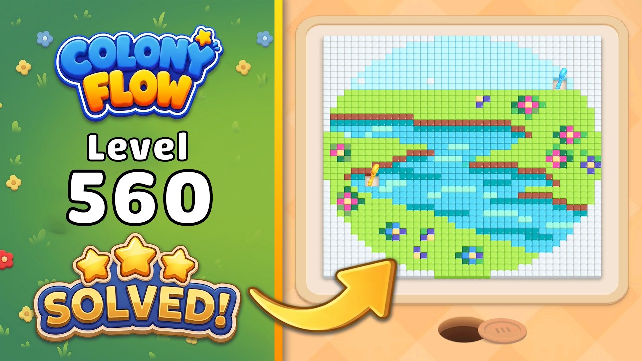 Colony Flow! - Level 560 Walkthrough 🧩 | Solution & Gameplay (ABI GAMES) 🐜