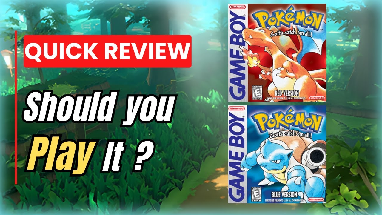 Pokemon Red and Blue Quick Review (no spoilers)