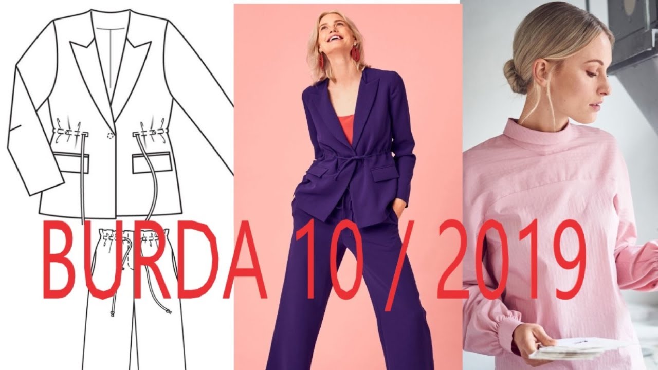 BURDA STYLE DERGİSİ 10/2019 EKİM SAYISI TEKNİK ÇİZİMLERİ (BURDA DERGİLERİ ÖN İZLEMELERİ)
