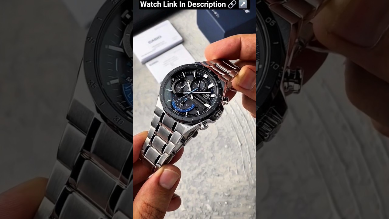 Edifice Casio Solar Powered Chronograph Luxury Men's Watch #luxurywatchesformen #casio #edifice