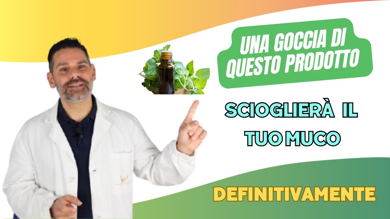 Una goccia di questo prodotto SCIOGLIERA' il tuo MUCO definitivamente