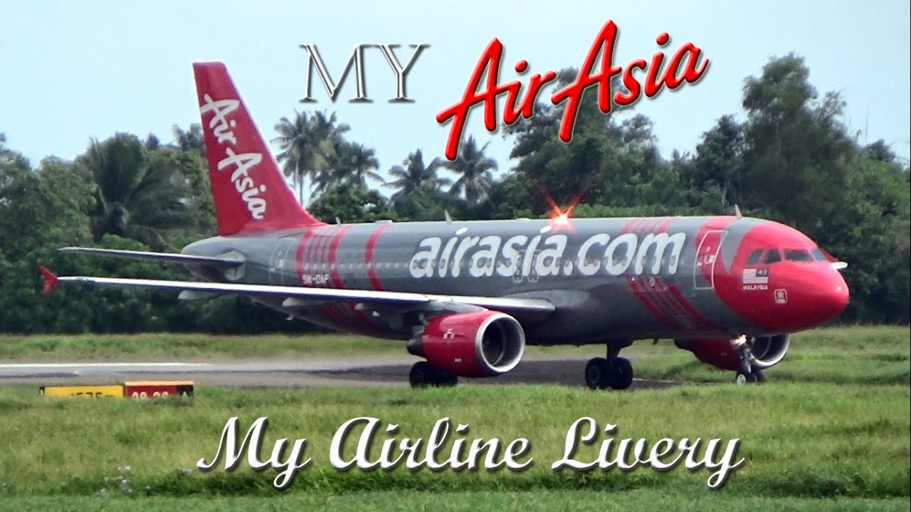 Plane Spotting @ Sandakan Airport =My Airline Livery + My Airasia=