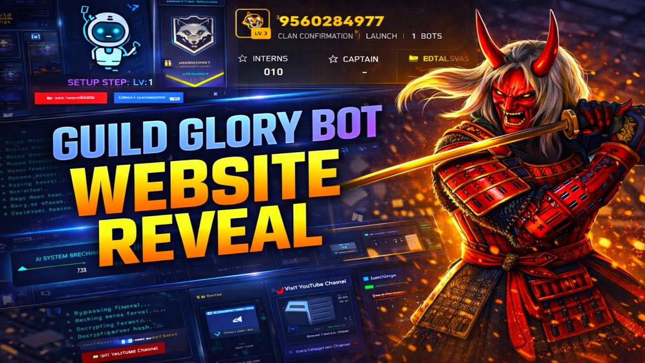 HOW TO MAKE GUILD GLORY BOT WEBSITE UPDATE 🤖|FREE FIRE GUILD GLORY BOT 🔥😱 FIRE ZEXI YT