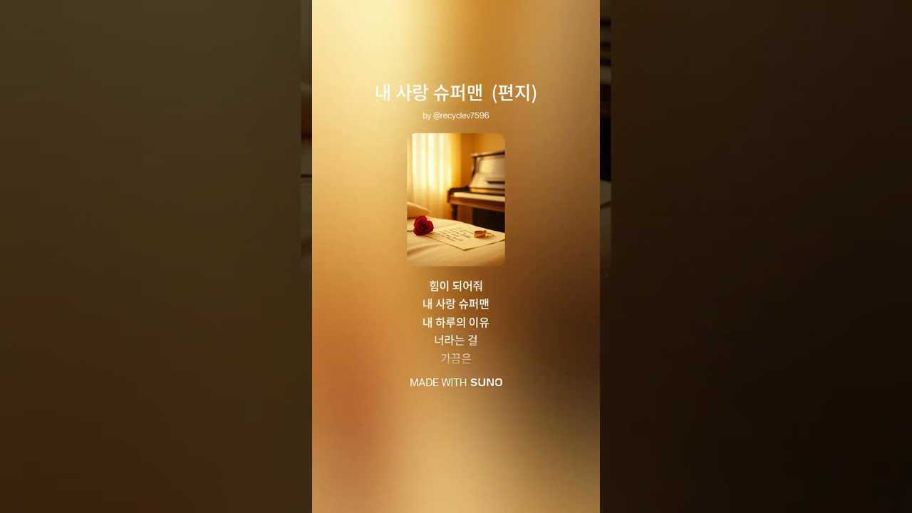 내 사랑 슈퍼맨  (편지)