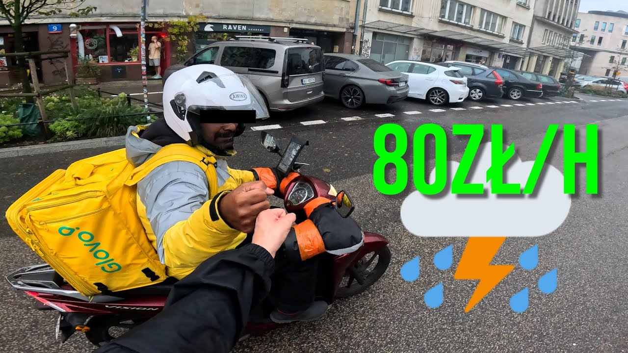Dostawy w ulewę = wielkie zarobki i olbrzymie napiwki!💸(3/30)